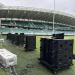 Installation sonorisation, éclairage et vidéo au stade du Hameau pour la section paloise