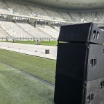 Sonorisation stade sur évènement anniversaire d'entreprise, prestation technique audiovisuelle Bordeaux